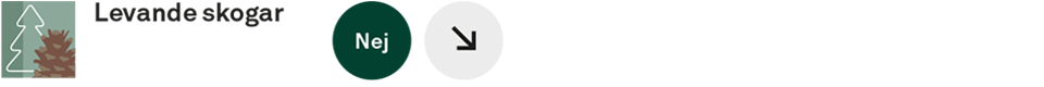 Levande skogar: Nej. Utvecklingen i miljön är negativ.